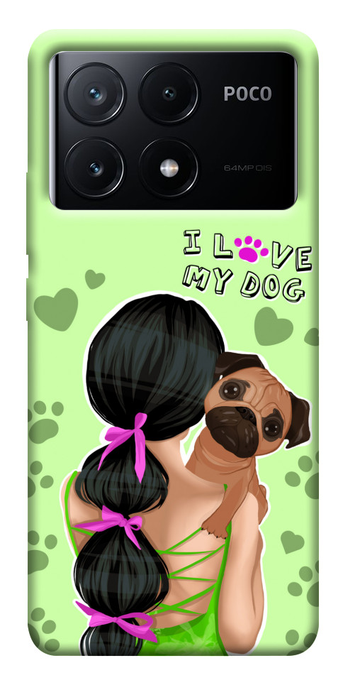 Чехол Love my dog для Xiaomi Poco X6