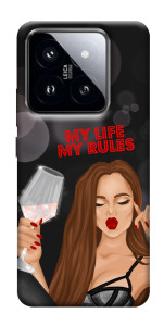 Чехол My life my rules для Xiaomi 14 Pro