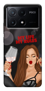 Чехол My life my rules для Xiaomi Poco X6