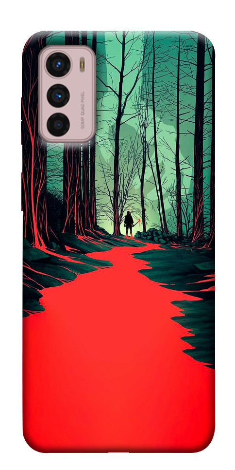 Чехол Зловещий лес для Motorola Moto G42
