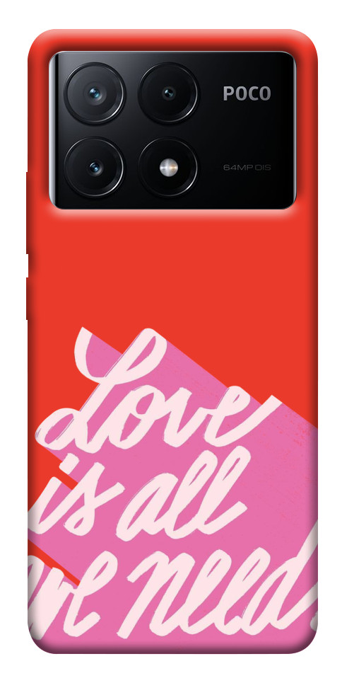 Чехол Love is all need для Xiaomi Poco X6