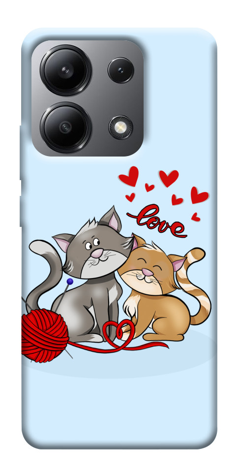 Чохол Два коти Love для Xiaomi Redmi Note 13 4G