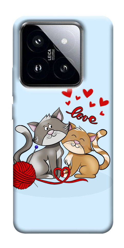 Чехол Два кота Love для Xiaomi 14 Pro
