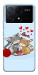 Чохол Два коти Love для Xiaomi Poco X6