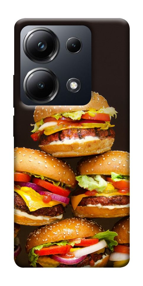 Чехол Сочные бургеры для Xiaomi Poco M6