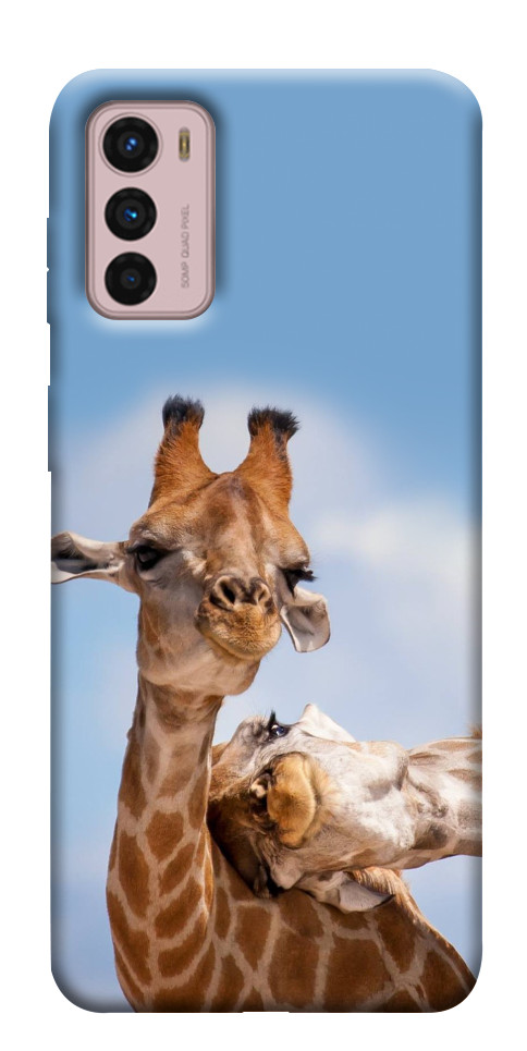 Чохол Милі жирафи для Motorola Moto G42