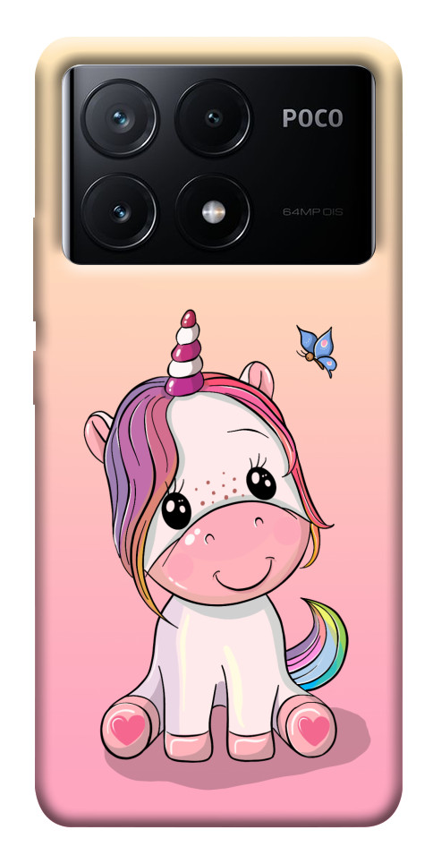 Чехол Сute unicorn для Xiaomi Poco X6