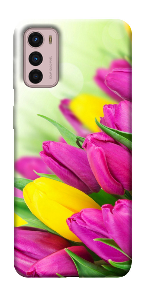 Чехол Красочные тюльпаны для Motorola Moto G42