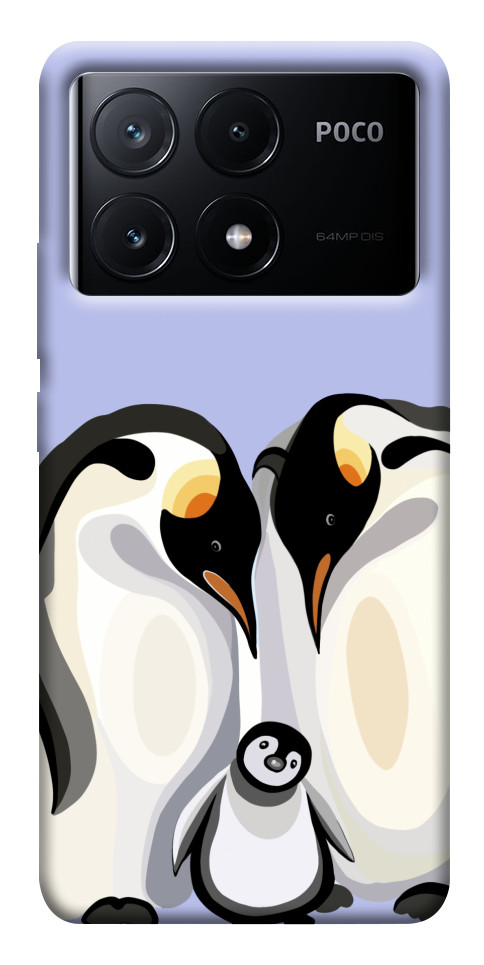Чохол Penguin family для Xiaomi Poco X6