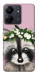 Чохол Raccoon in flowers для Xiaomi Poco C65