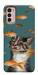 Чехол Cat with fish для Motorola Moto G42