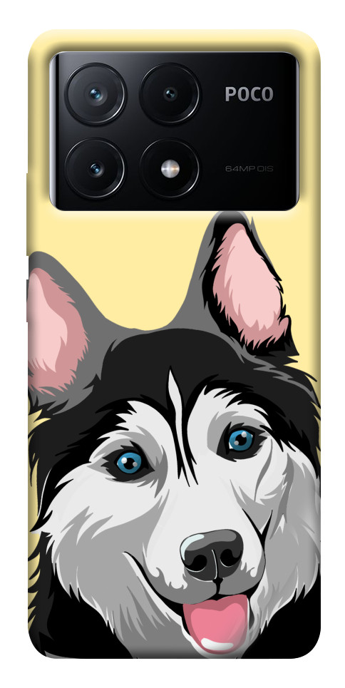 Чехол Husky dog для Xiaomi Poco X6