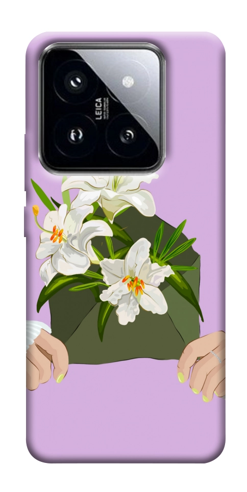 Чехол Flower message для Xiaomi 14 Pro