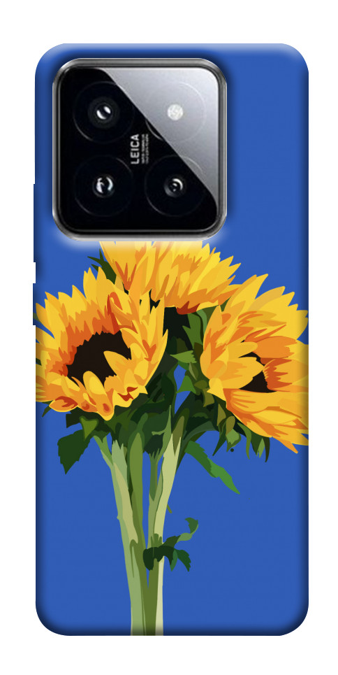 Чехол Bouquet of sunflowers для Xiaomi 14 Pro