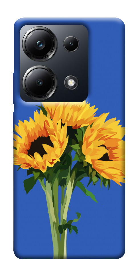 Чехол Bouquet of sunflowers для Xiaomi Poco M6