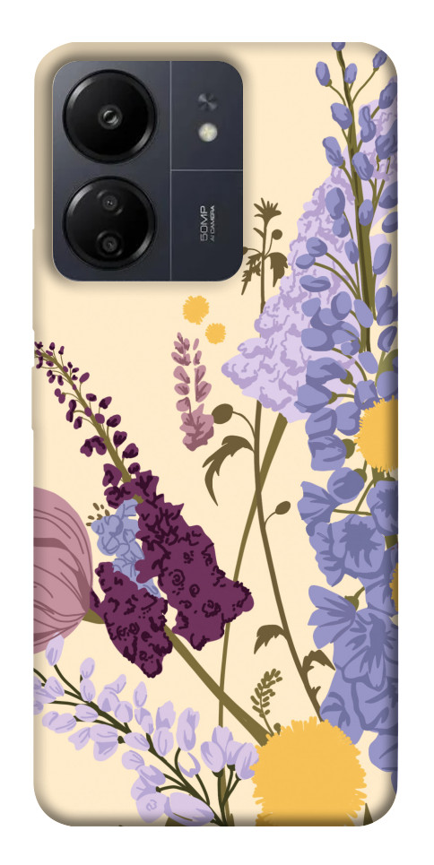 Чохол Flowers art для Xiaomi Poco C65