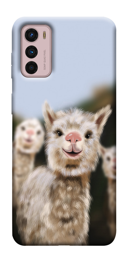 Чохол Funny llamas для Motorola Moto G42