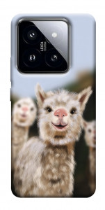 Чохол Funny llamas для Xiaomi 14 Pro