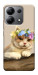 Чохол Cat in flowers для Xiaomi Redmi Note 13 4G