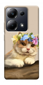 Чехол Cat in flowers для Xiaomi Poco M6