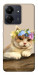 Чехол Cat in flowers для Xiaomi Poco C65