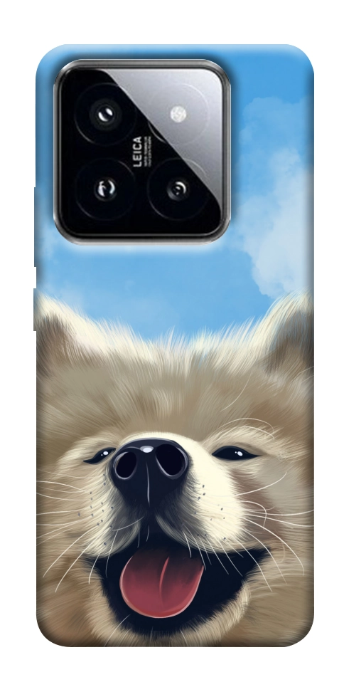 Чехол Samoyed husky для Xiaomi 14 Pro