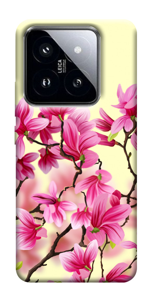 Чехол Цветы сакуры для Xiaomi 14 Pro
