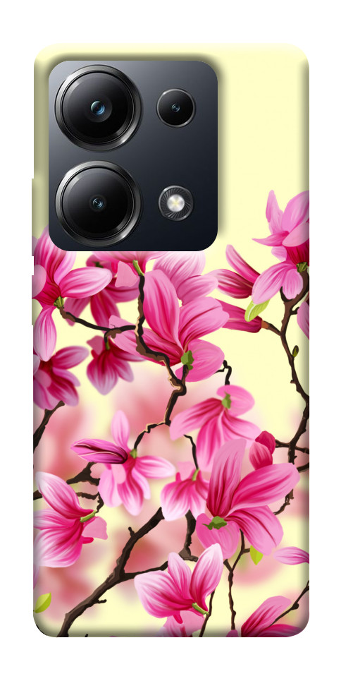 Чехол Цветы сакуры для Xiaomi Poco M6