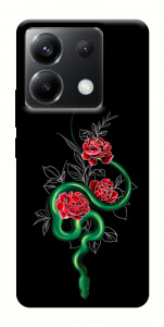 Чохол Snake in flowers для Xiaomi Poco X6