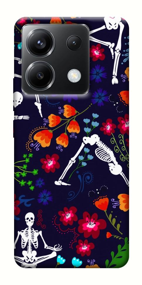 Чехол Yoga skeletons для Xiaomi Poco X6