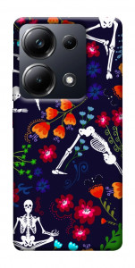 Чехол Yoga skeletons для Xiaomi Poco M6