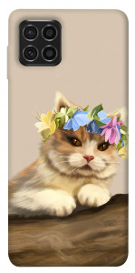 Чохол Cat in flowers для Galaxy M62