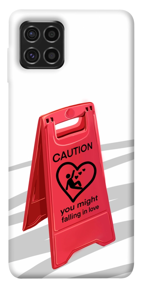 Чохол Caution falling in love для Galaxy M62