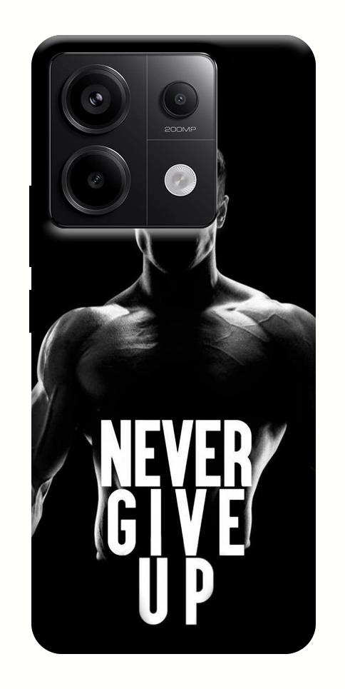 Чехол Never give up для Xiaomi Redmi Note 13 Pro 4G