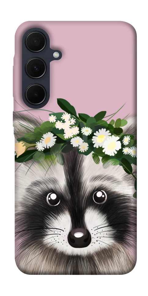 Чохол Raccoon in flowers для Galaxy A35