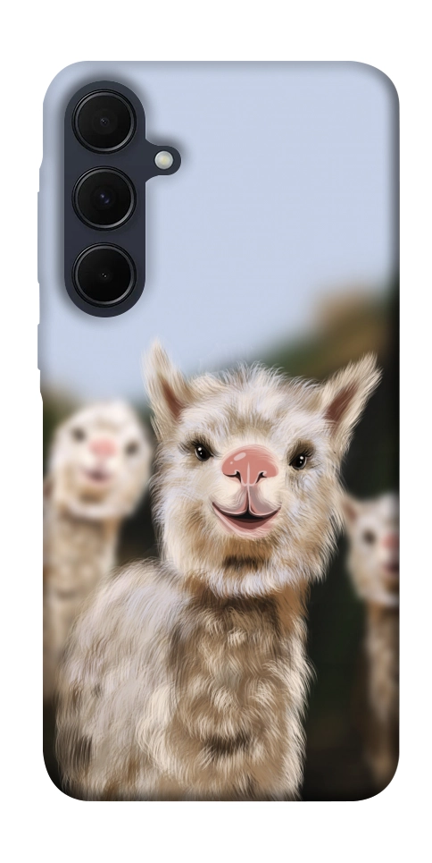 Чохол Funny llamas для Galaxy A55