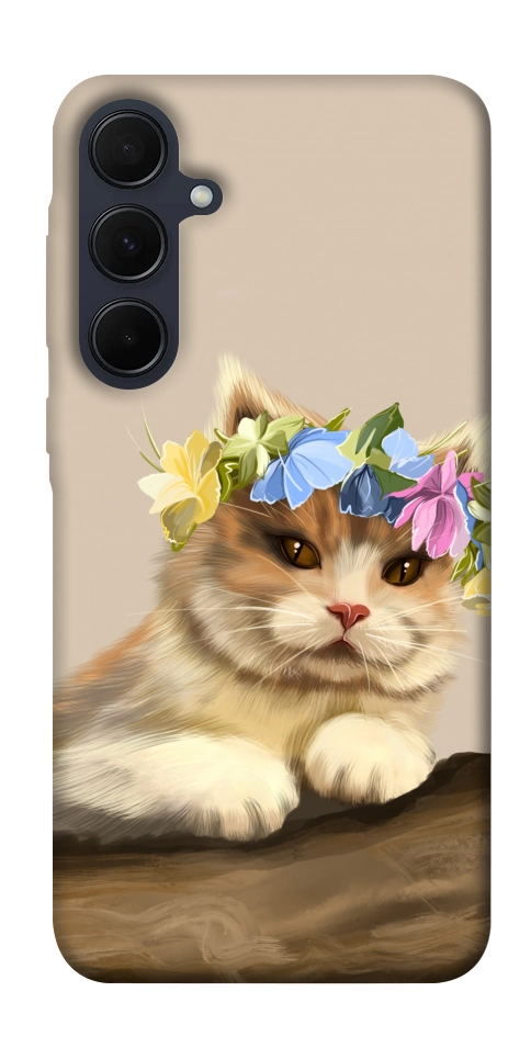 Чехол Cat in flowers для Galaxy A35