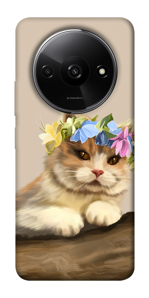 Чехол Cat in flowers для Xiaomi Redmi A3