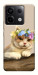 Чохол Cat in flowers для Xiaomi Redmi Note 13 Pro 4G