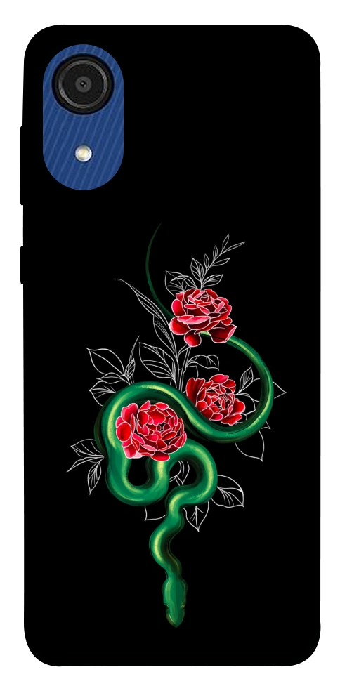 Чохол Snake in flowers для Galaxy A03 Core