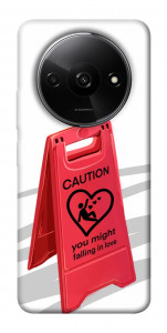 Чехол Caution falling in love для Xiaomi Redmi A3