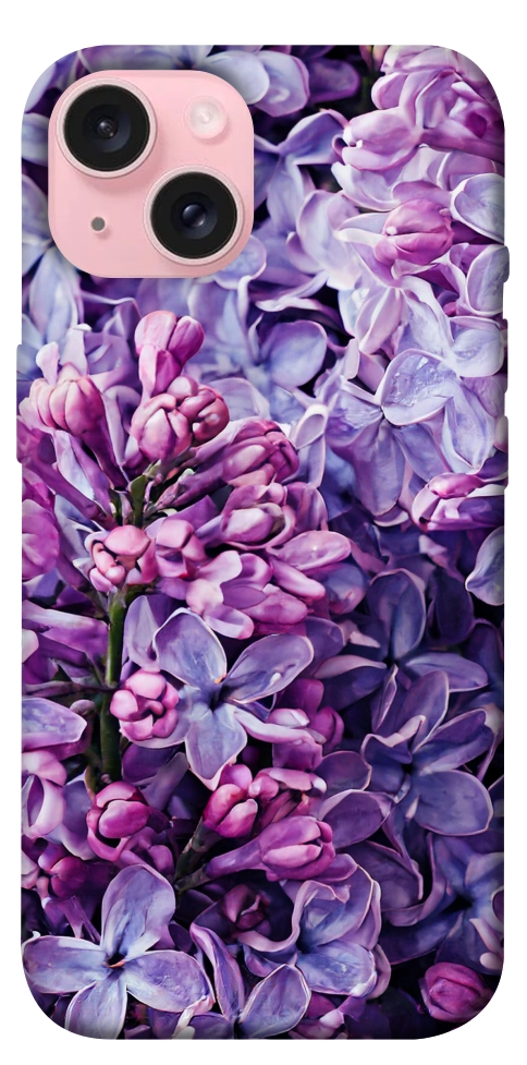 Чохол Violet blossoms для iPhone 15