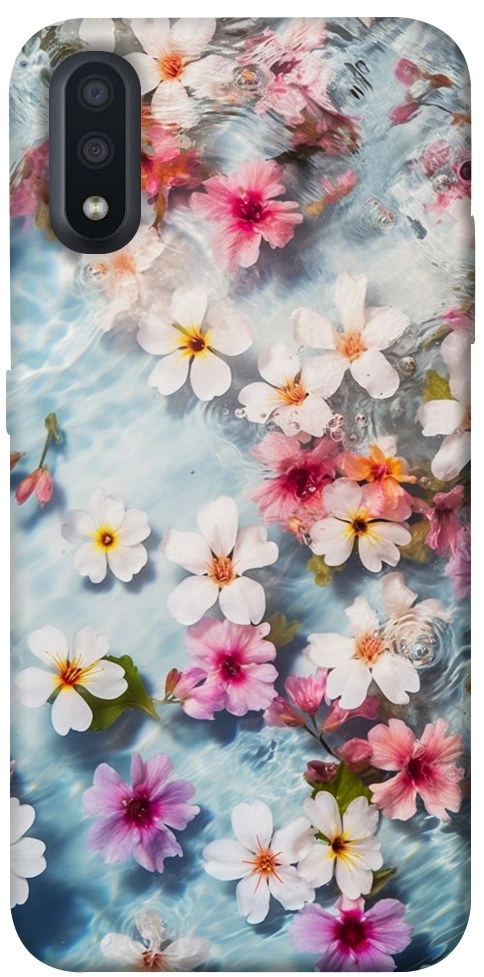 Чехол Floating flowers для Galaxy A01