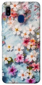 Чехол Floating flowers для Galaxy A20 (2019)