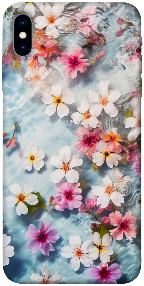 Чехол Floating flowers для iPhone XS