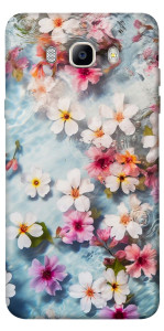 Чехол Floating flowers для Galaxy J7 (2016)