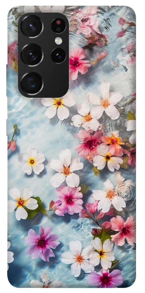 Чохол Floating flowers для Galaxy S21 Ultra