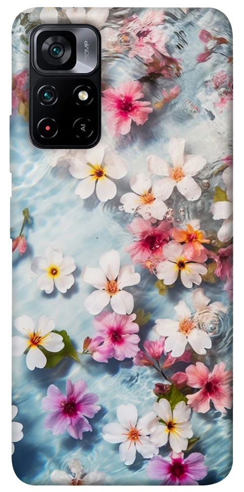 Чехол Floating flowers для Xiaomi Poco M4 Pro 5G