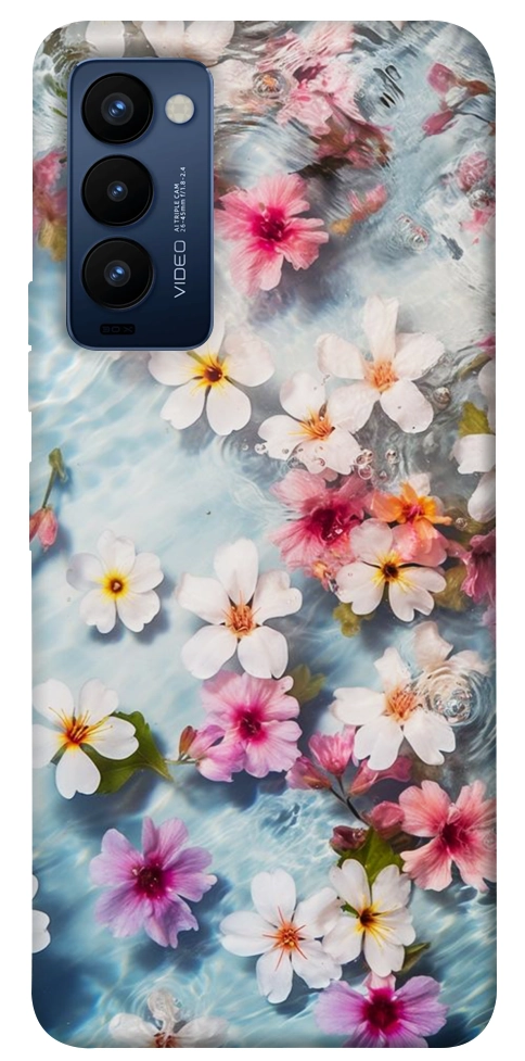 Чехол Floating flowers для TECNO Camon 18