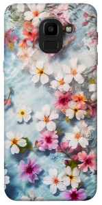 Чехол Floating flowers для Galaxy J6 (2018)